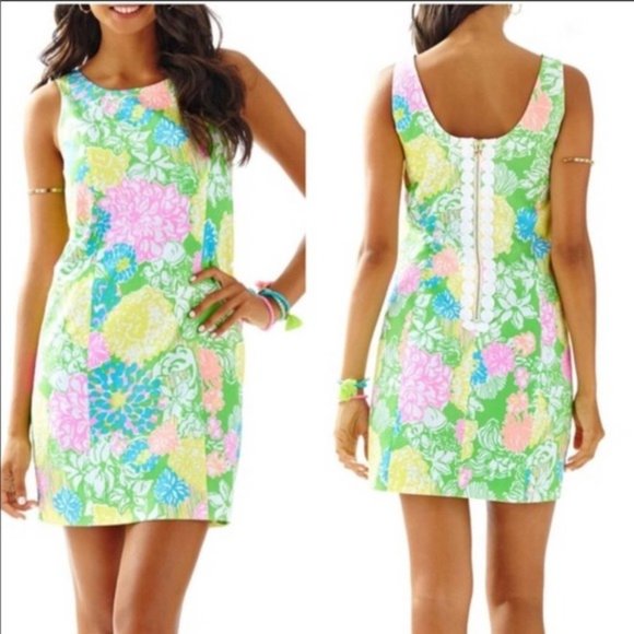 Lilly Pulitzer Dresses & Skirts - Lilly Pulitzer Cathy Shift Dress Hibiscus Stroll